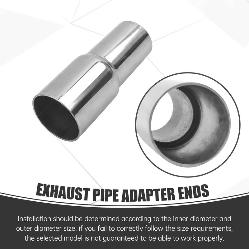 GESEXI Exhaust Adapter Connector 1.25"ID to 1.5"ID，Exhaust Adapter Total Length 4 "Stainless Steel Polished. - Image 5
